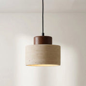 Natural Travertine Pendant Light | Adjustable & Dimmable 3