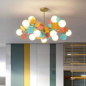 Nature-Inspired Chandelier Light | Vibrant Flower Branch Design 1