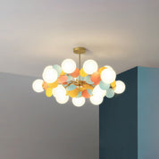Nature-Inspired Chandelier Light | Vibrant Flower Branch Design 13