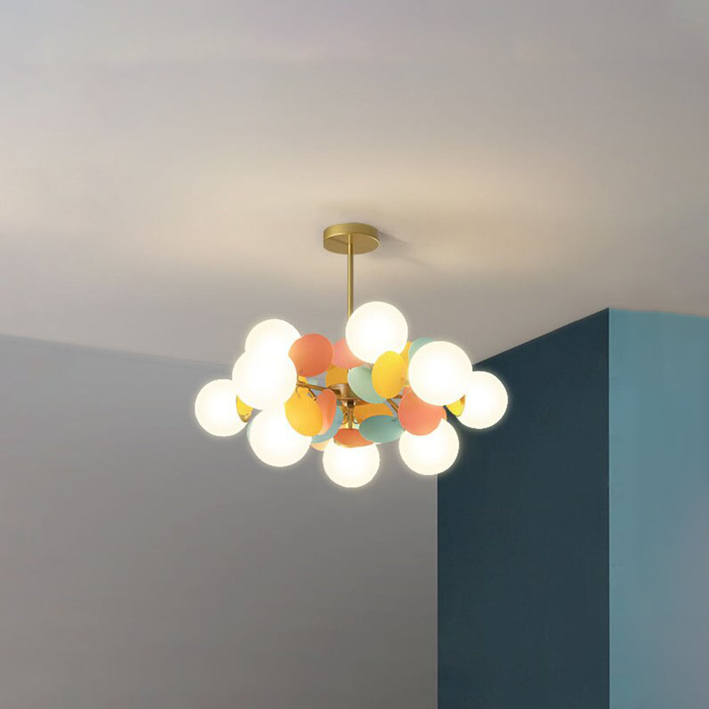 Nature-Inspired Chandelier Light | Vibrant Flower Branch Design 16