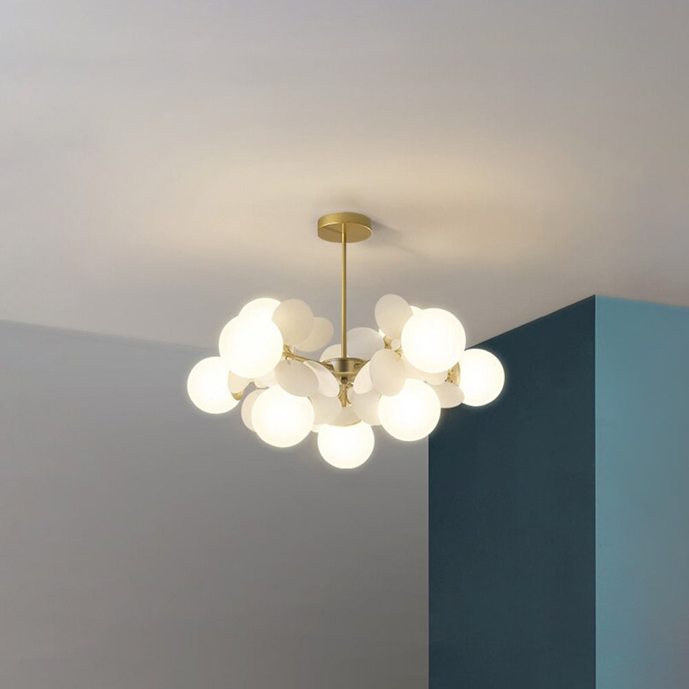 Nature-Inspired Chandelier Light | Vibrant Flower Branch Design 4