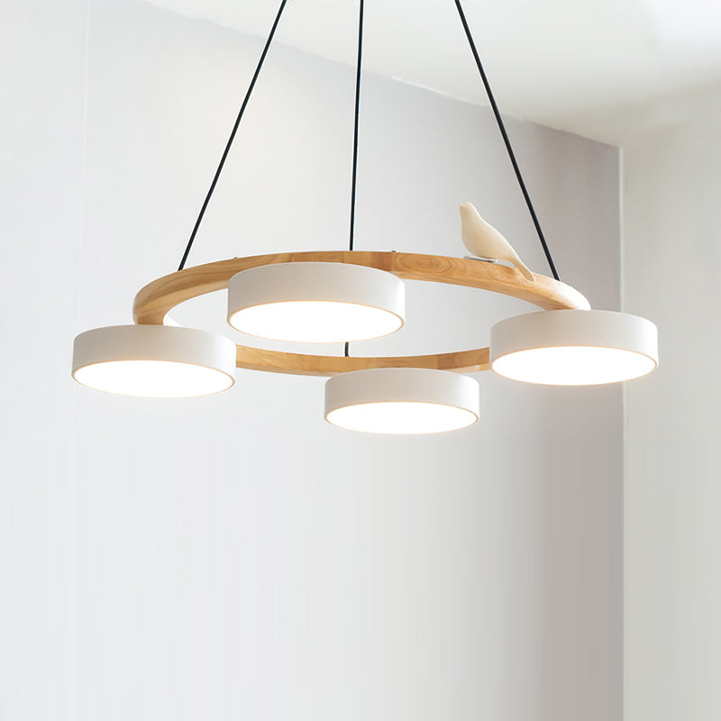 Nature-Inspired LED Chandelier | Modern Design with Adjustable Height 0