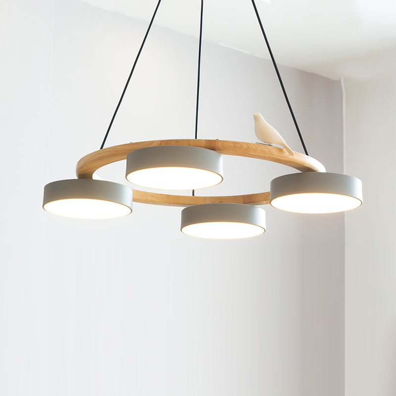 Nature-Inspired LED Chandelier | Modern Design with Adjustable Height 12
