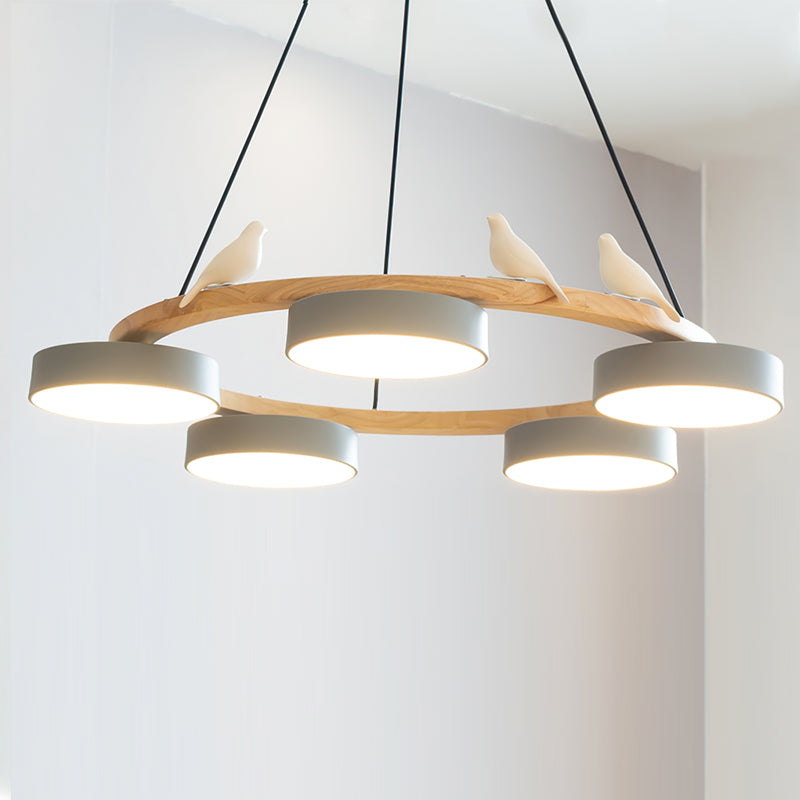 Nature-Inspired LED Chandelier | Modern Design with Adjustable Height 16