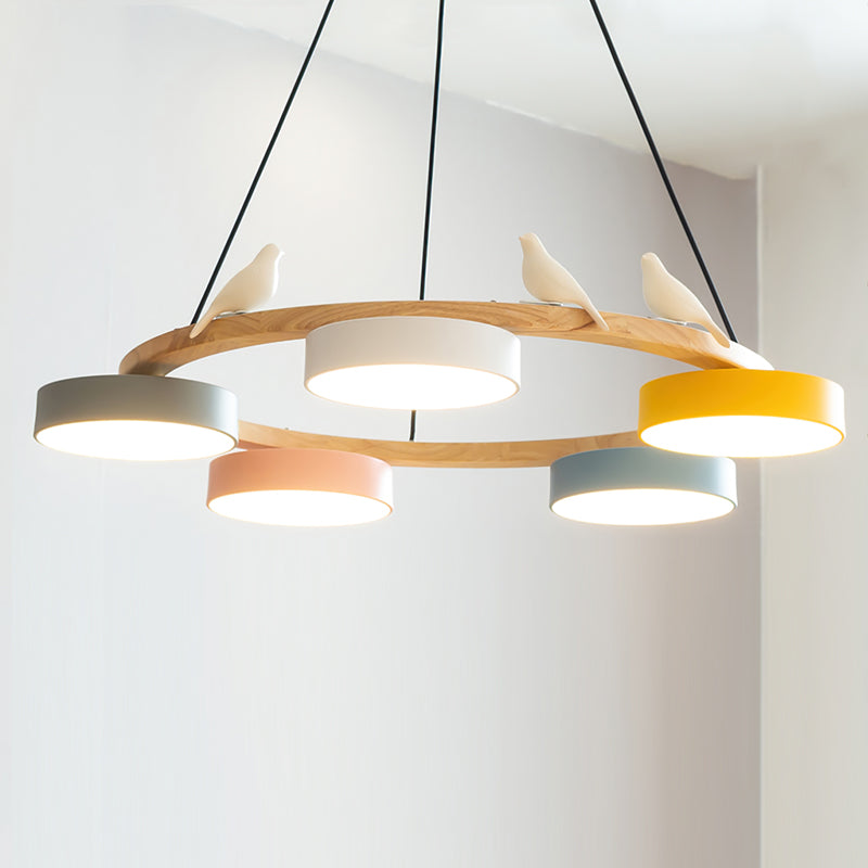 Nature-Inspired LED Chandelier | Modern Design with Adjustable Height 17