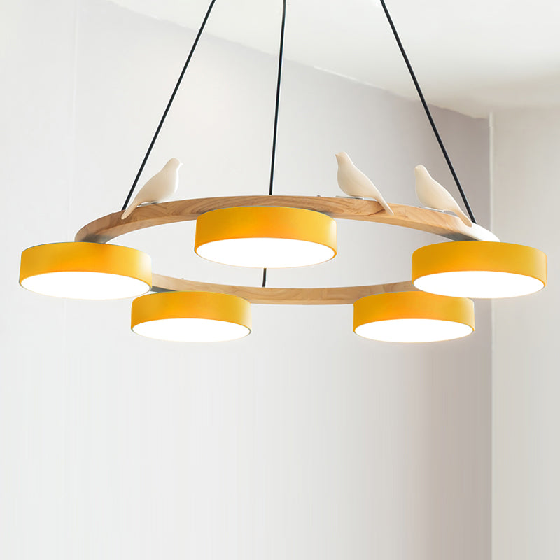 Nature-Inspired LED Chandelier | Modern Design with Adjustable Height 18