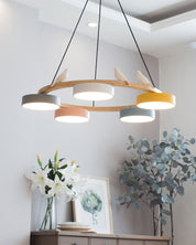 Nature-Inspired LED Chandelier | Modern Design with Adjustable Height 19