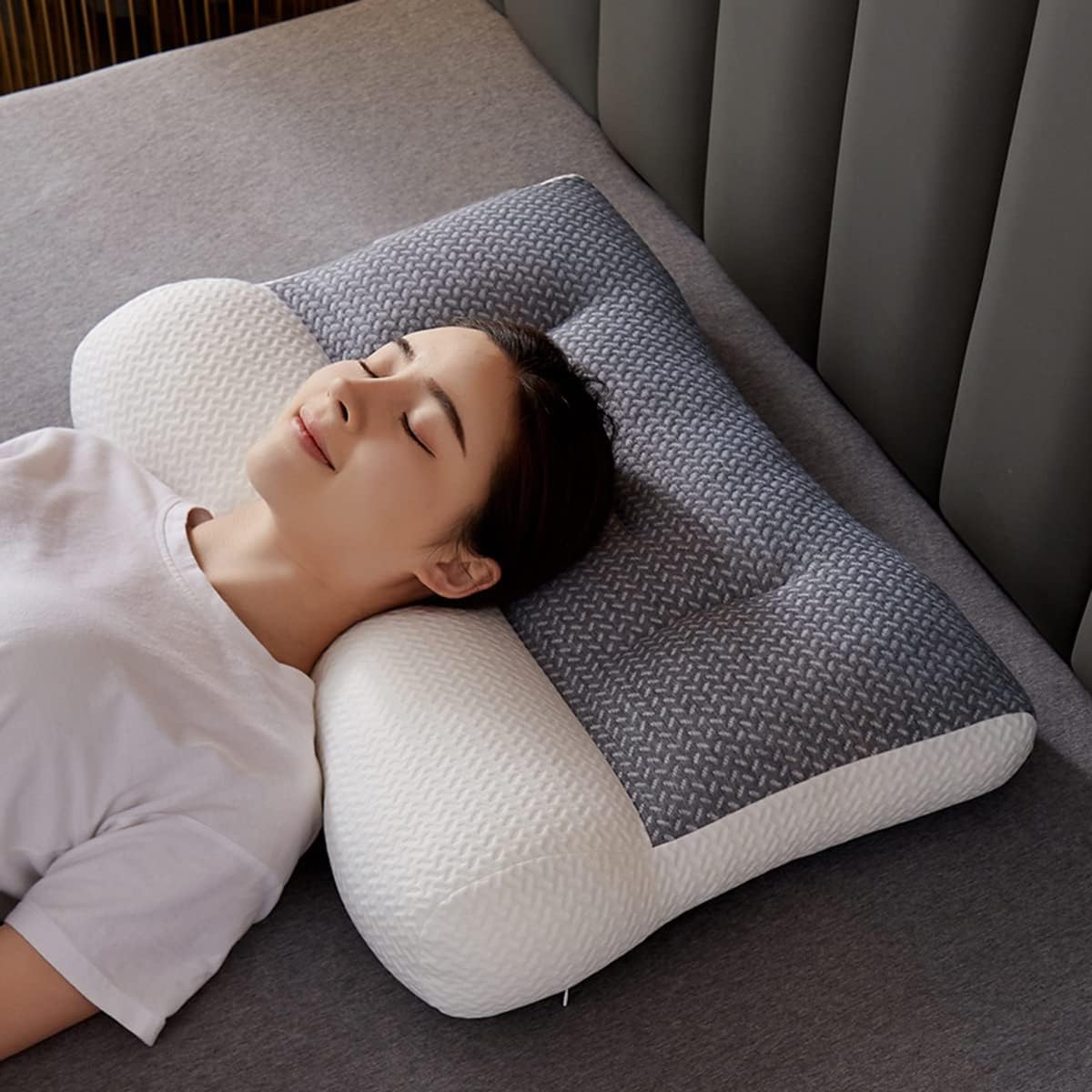 Neck Pillow Side Sleeper Contour Support Bed Cushion