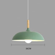 Elegant LED Ceiling Light Fixture | Nordic Oak Flush Mount Design