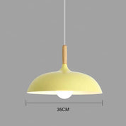 Elegant LED Ceiling Light Fixture | Nordic Oak Flush Mount Design