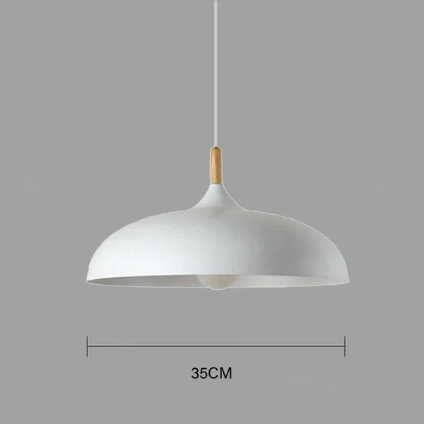 Elegant LED Ceiling Light Fixture | Nordic Oak Flush Mount Design