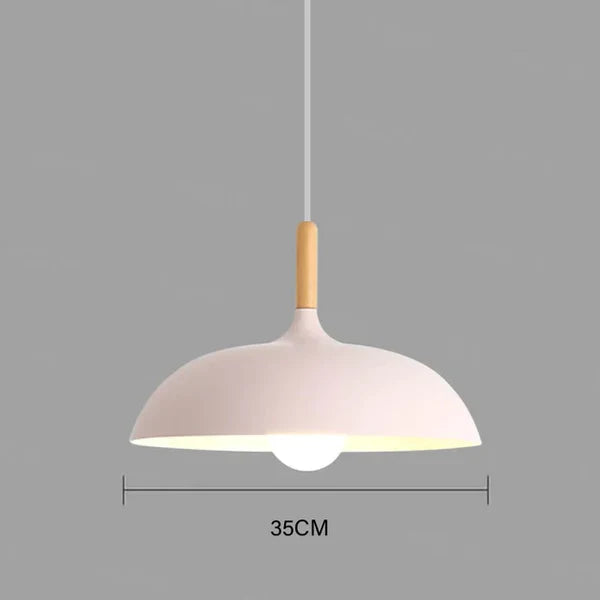 Elegant LED Ceiling Light Fixture | Nordic Oak Flush Mount Design