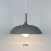 Elegant LED Ceiling Light Fixture | Nordic Oak Flush Mount Design