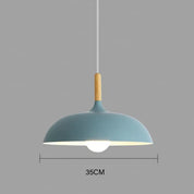 Elegant LED Ceiling Light Fixture | Nordic Oak Flush Mount Design