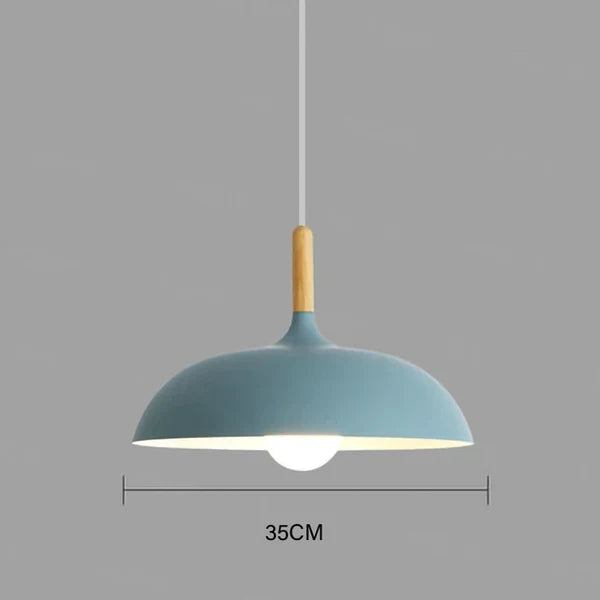 Elegant LED Ceiling Light Fixture | Nordic Oak Flush Mount Design