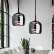 Olivia | Black Glass Pendant Light for Kitchen 7