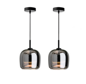 Olivia | Black Glass Pendant Light for Kitchen 8