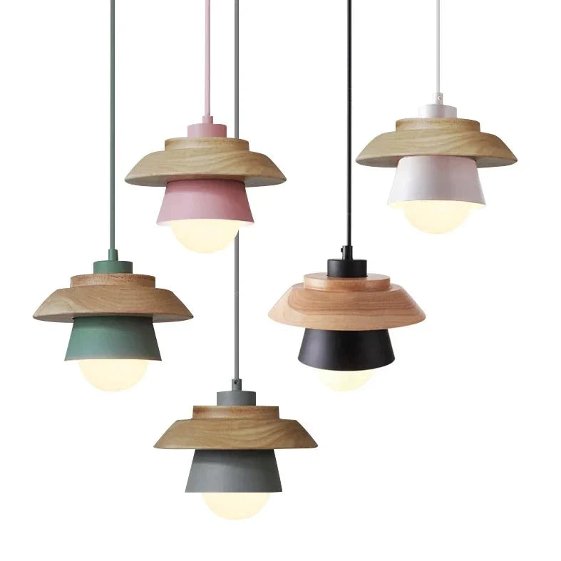 Olivia | Kitchen Pendant Lighting with Nordic Wood 1