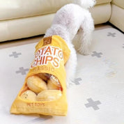 Plush Dog Toys Potato Chip Set Interactive Play Chewing