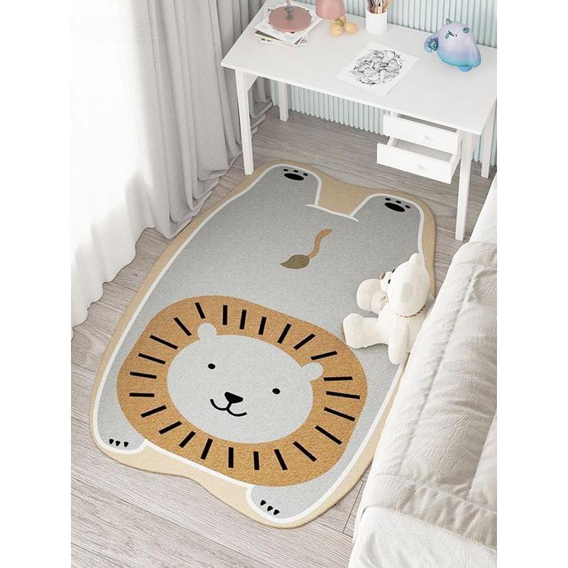 Plush Soft Cartoon Rug | Washable & Durable Animal Design 1