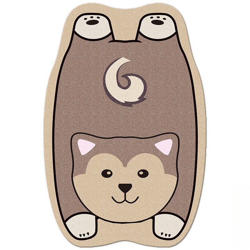 Plush Soft Cartoon Rug | Washable & Durable Animal Design 33