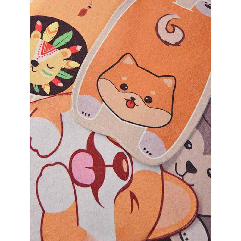 Plush Soft Cartoon Rug | Washable & Durable Animal Design 5
