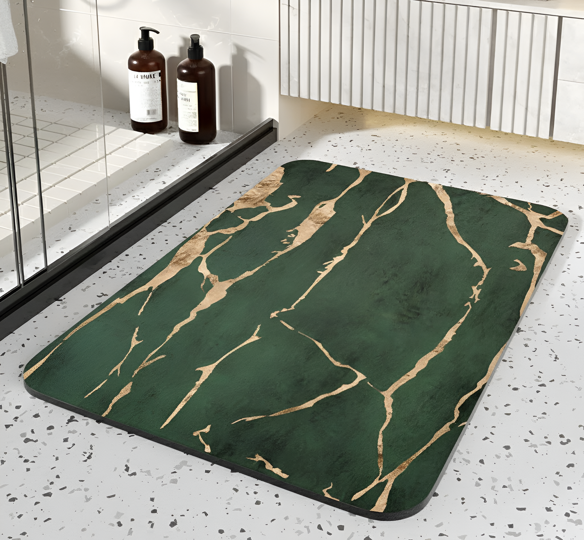 Quick Dry Bathroom Mat | Non-Slip Diatom Stone Rug 0