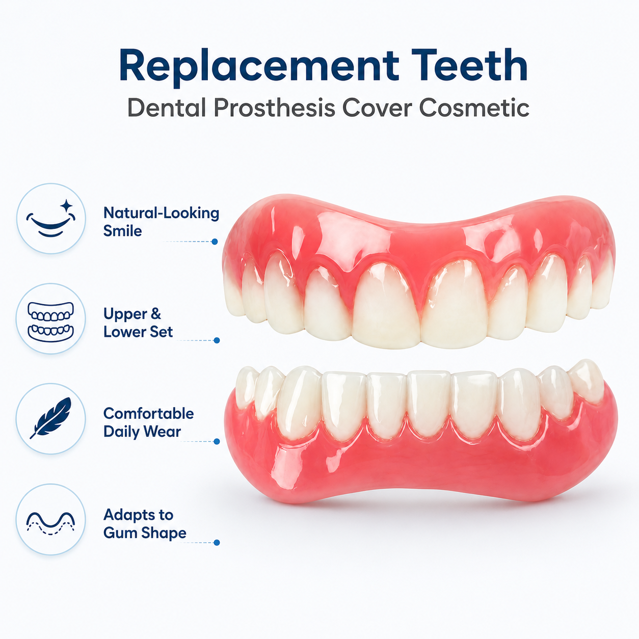 Replacement Dental Teeth Prosthesis Cover Cosmetic