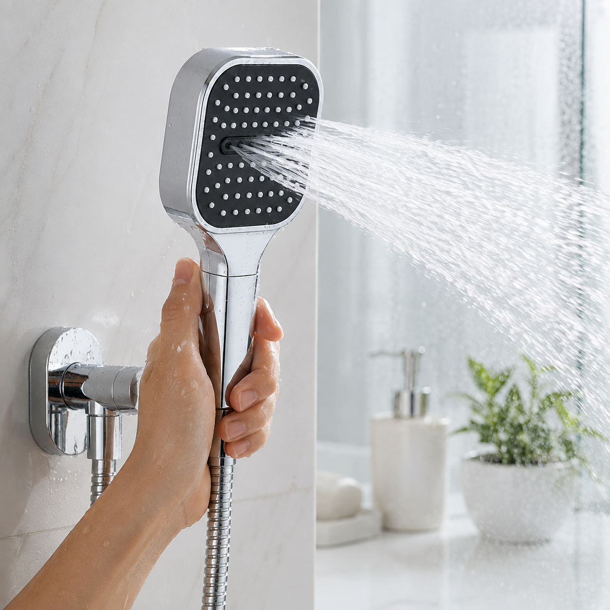 Shower Head Filter High Pressure Water Saving Design