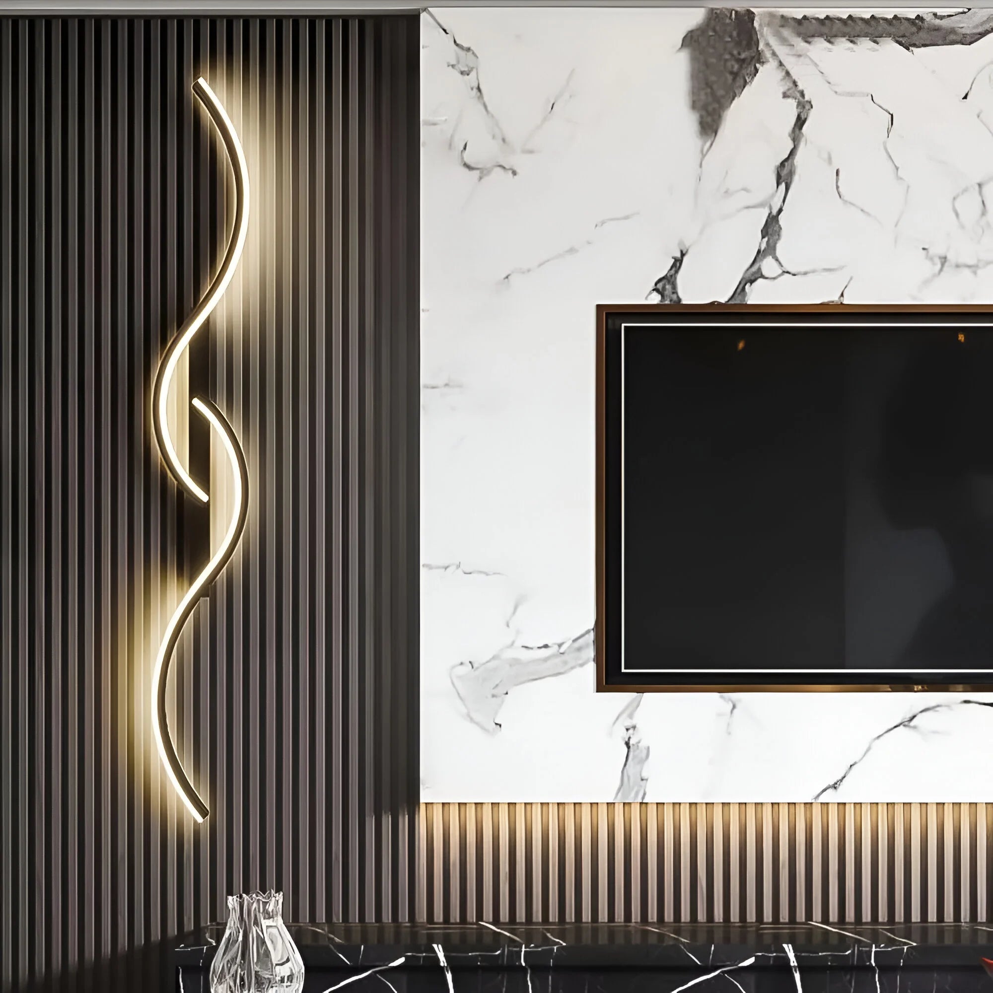 Sleek Curved Wall Light | Energy-Efficient LED Sconce 4