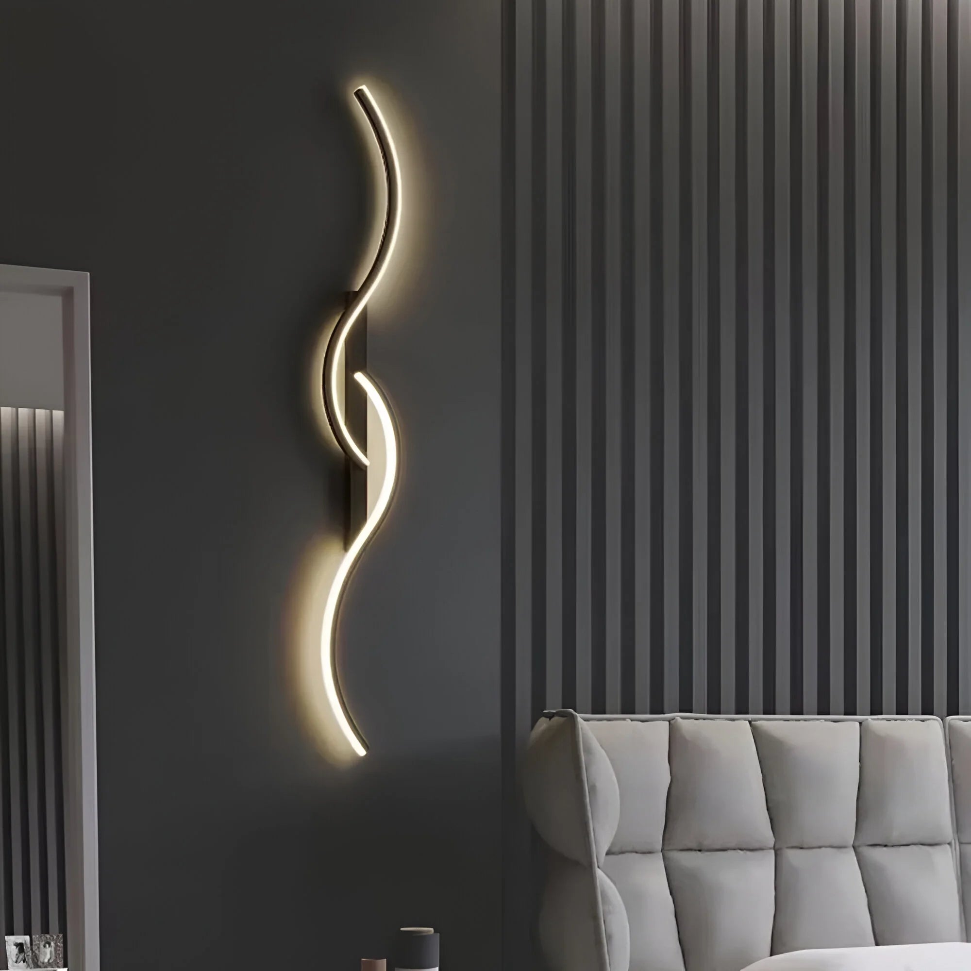 Sleek Curved Wall Light | Energy-Efficient LED Sconce 5