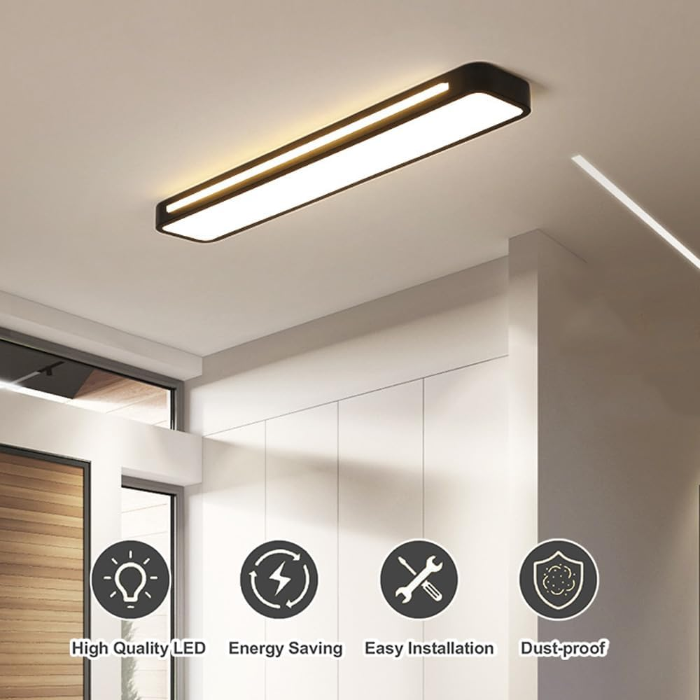 Sleek LED Ceiling Light Fixture | Nordic Minimalist Design 1