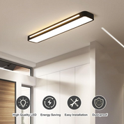 Sleek LED Ceiling Light Fixture | Nordic Minimalist Design 1