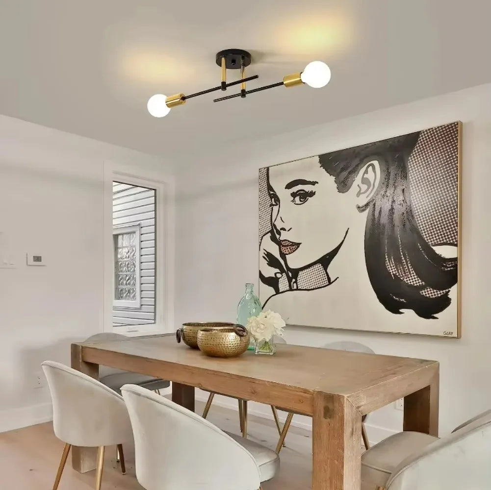 Sleek Modern Ceiling Lamp | Flush Mount Ceiling Light Fixture 2