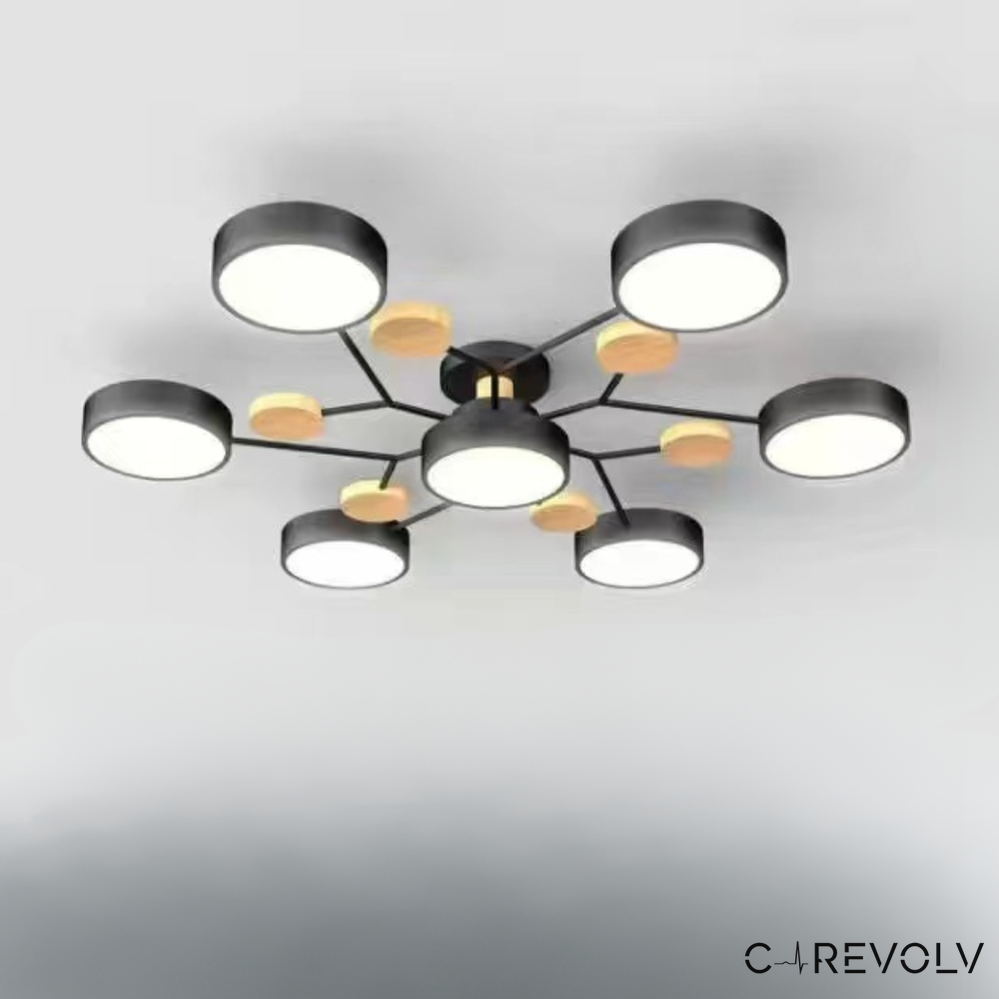 Sleek Modern Chandelier Light | Adjustable Brightness & High-Lumen Output 12
