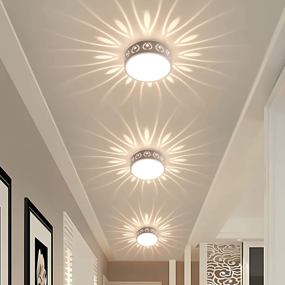 Sleek Round Flush Mount Ceiling Light | Energy-Efficient LED Fixture 1