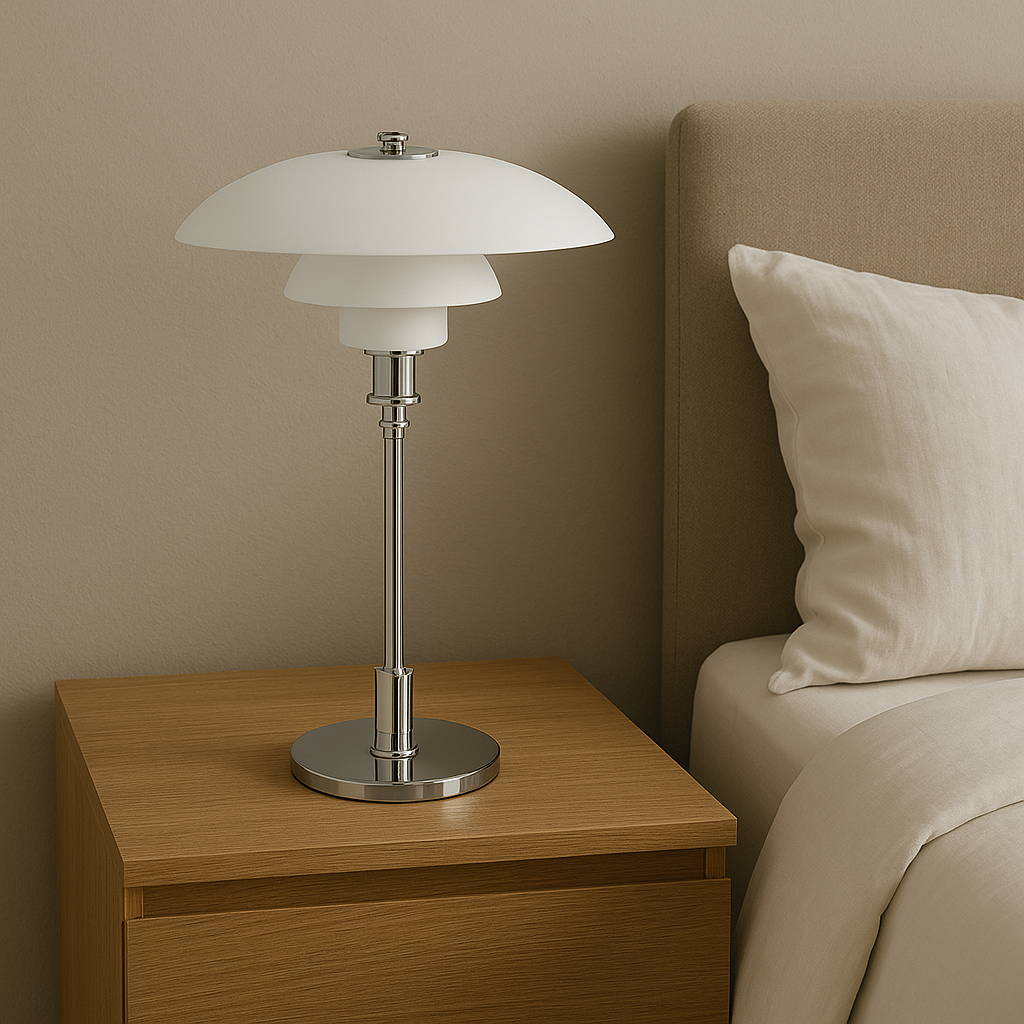 Sleek Scandinavian Table Lamp | LED Bedside or Desk Light 5