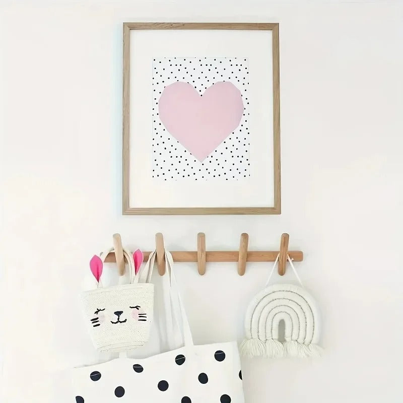 Sleek Scandinavian Wall Rack | Solid Oak Organizer 2