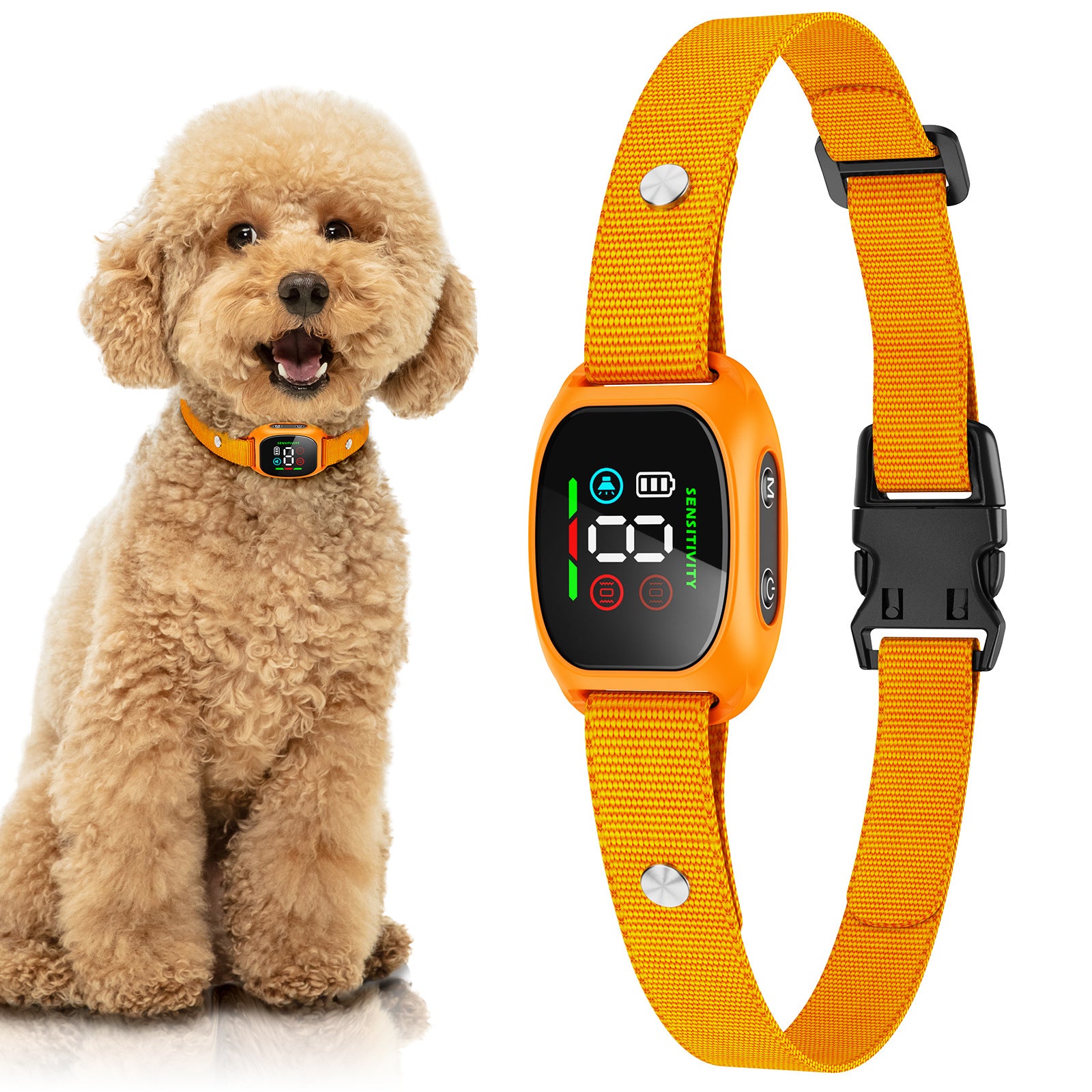 Small Dog Anti-Bark Collar Vibration Sound Training Features
