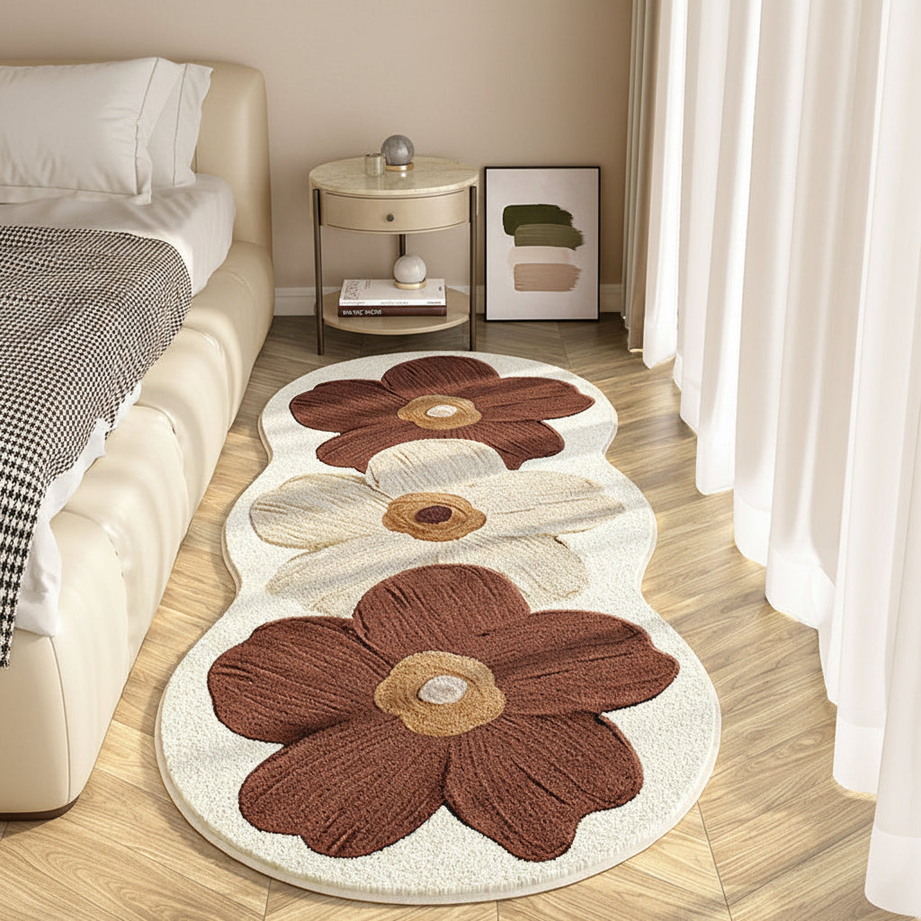 Soft Floral Area Rug | Non-Slip & Easy-Care Design 2