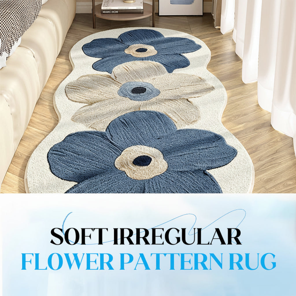 Soft Floral Area Rug | Non-Slip & Easy-Care Design 5