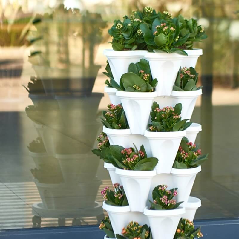 Space-Saving Stackable Plant Pots | Vertical Garden Planters 1