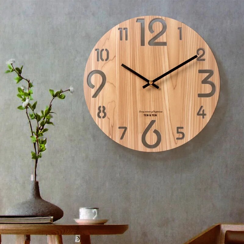 Stylish 3D Wall Clock | Modern Scandinavian Design & Silent Operation 0