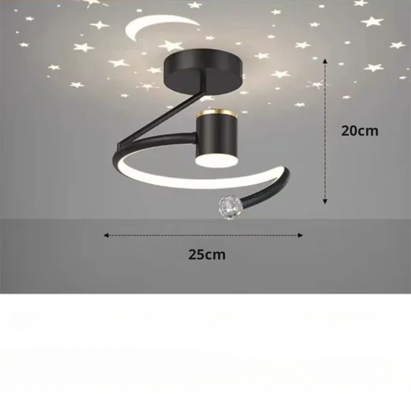 Stylish LED Ceiling Light | Starry Sky Effect & Dimmable 0