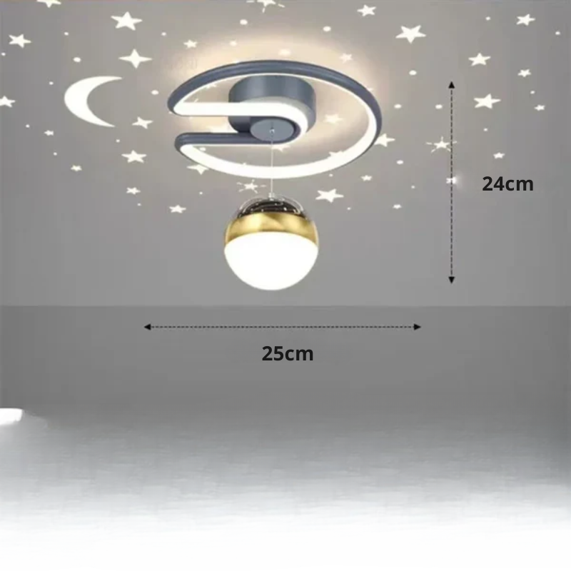 Stylish LED Ceiling Light | Starry Sky Effect & Dimmable 7