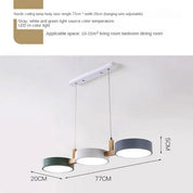 Stylish Nordic Flush Ceiling Light | Modern Iron & Wood Design 1