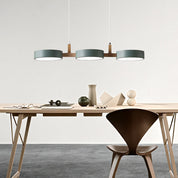 Stylish Nordic Flush Ceiling Light | Modern Iron & Wood Design 9