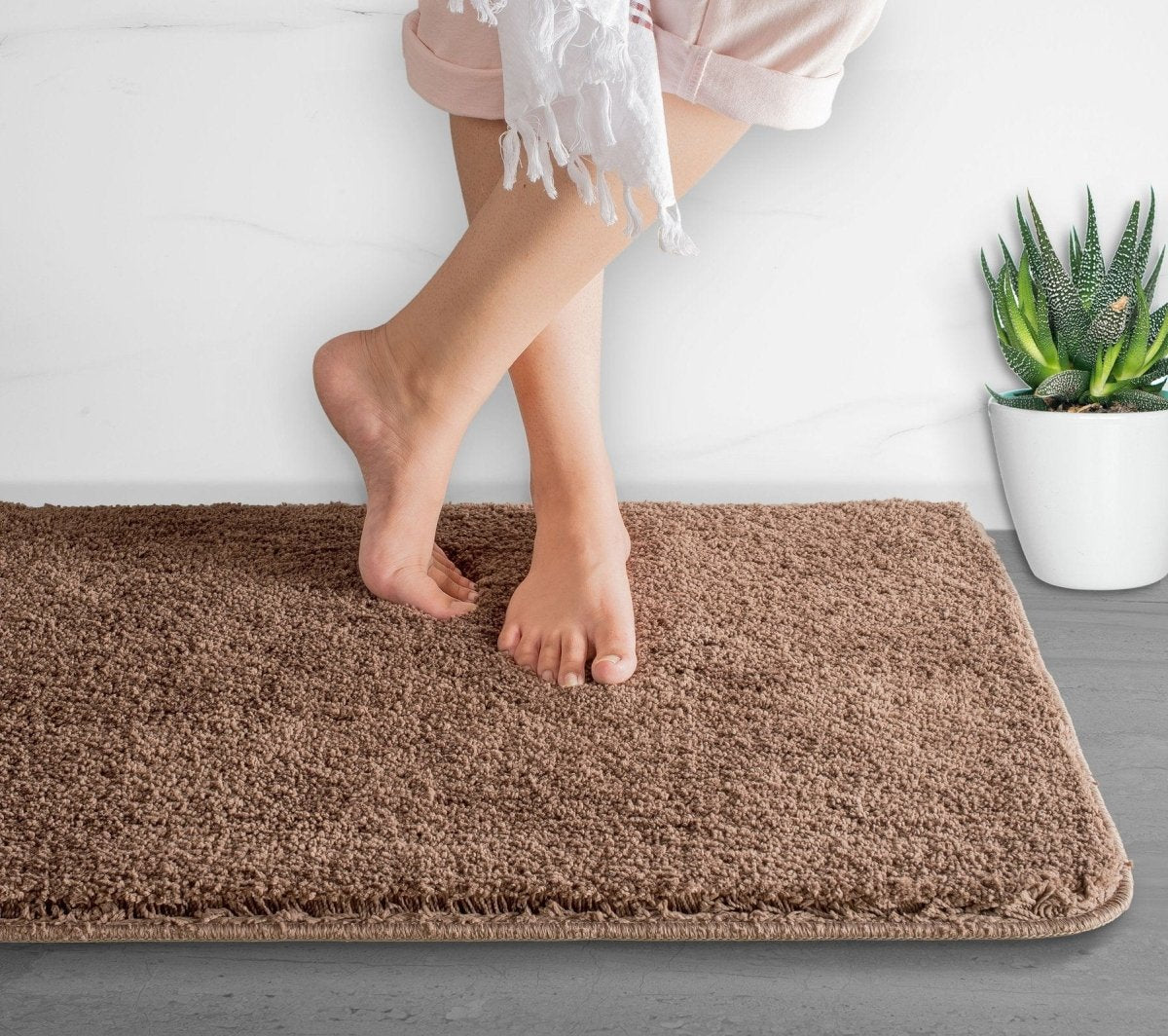 Super Absorbent Microfiber Bath Mat | Non Slip & Ultra Soft 10