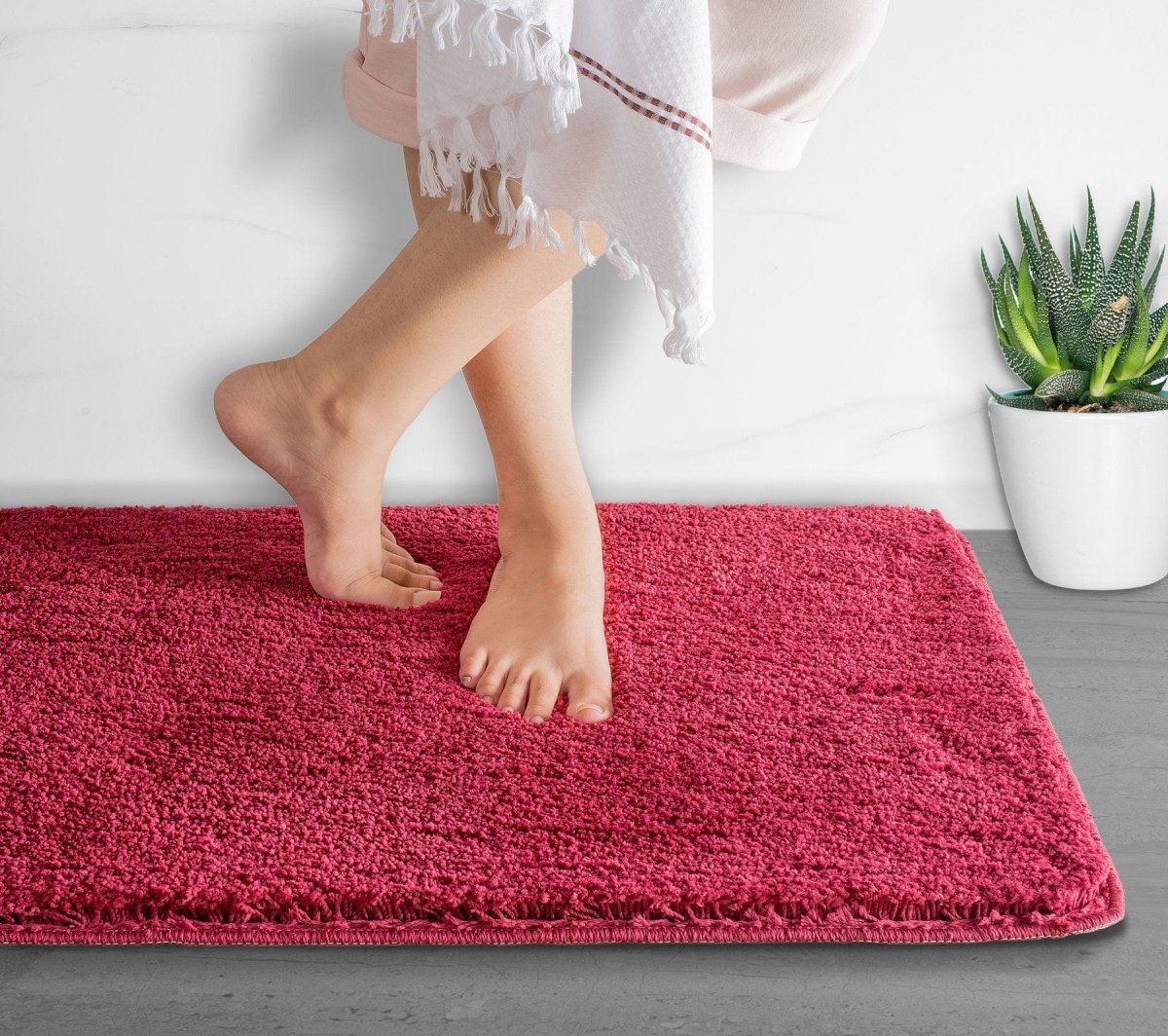 Super Absorbent Microfiber Bath Mat | Non Slip & Ultra Soft 15