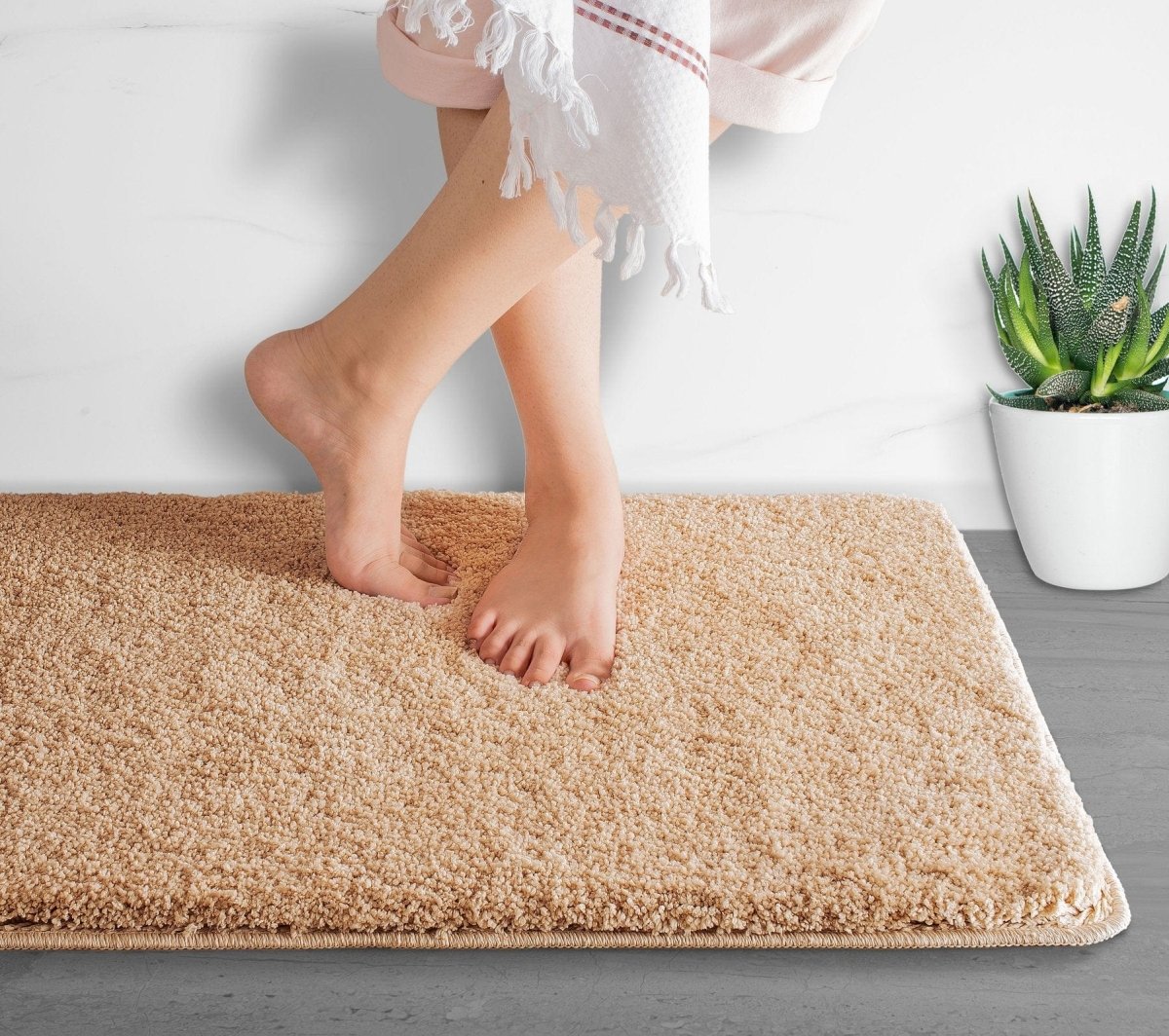 Super Absorbent Microfiber Bath Mat | Non Slip & Ultra Soft 8